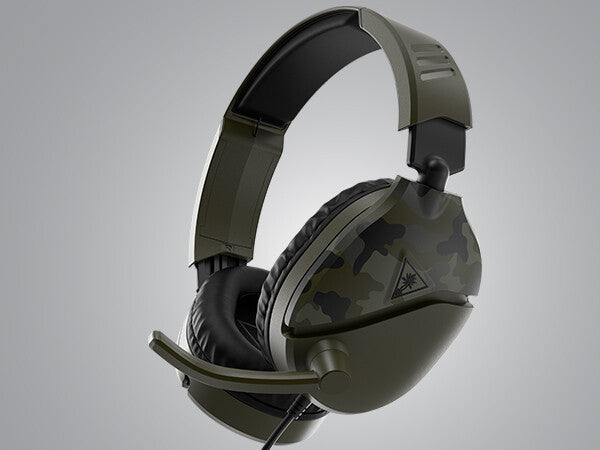 Turtle Beach Recon 70 Camo Green Wired Multiplatform Gaming Headset for PS5, PS4, Xbox Series X or S, Xbox One and Mobile with 3.5mm Wired Connection, Flip-to-Mute Mic, 40mm Speakers
