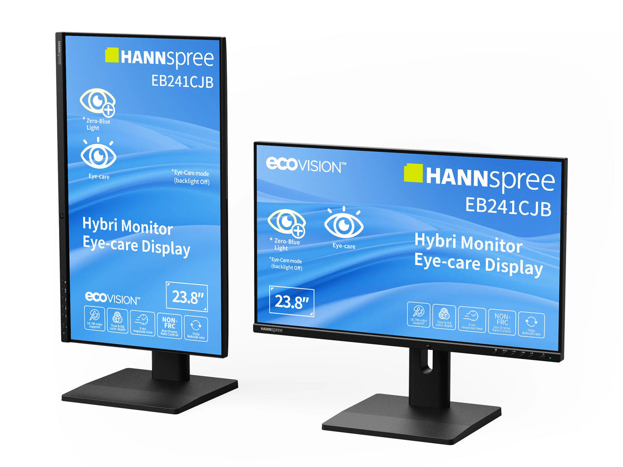 Hannspree Hybri Monitor EB241CJB computer monitor 60.5 cm (23.8") 1920 x 1080 pixels Full HD LCD Black