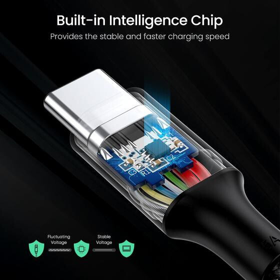 Ugreen 70429 USB cable 1 m USB C Black