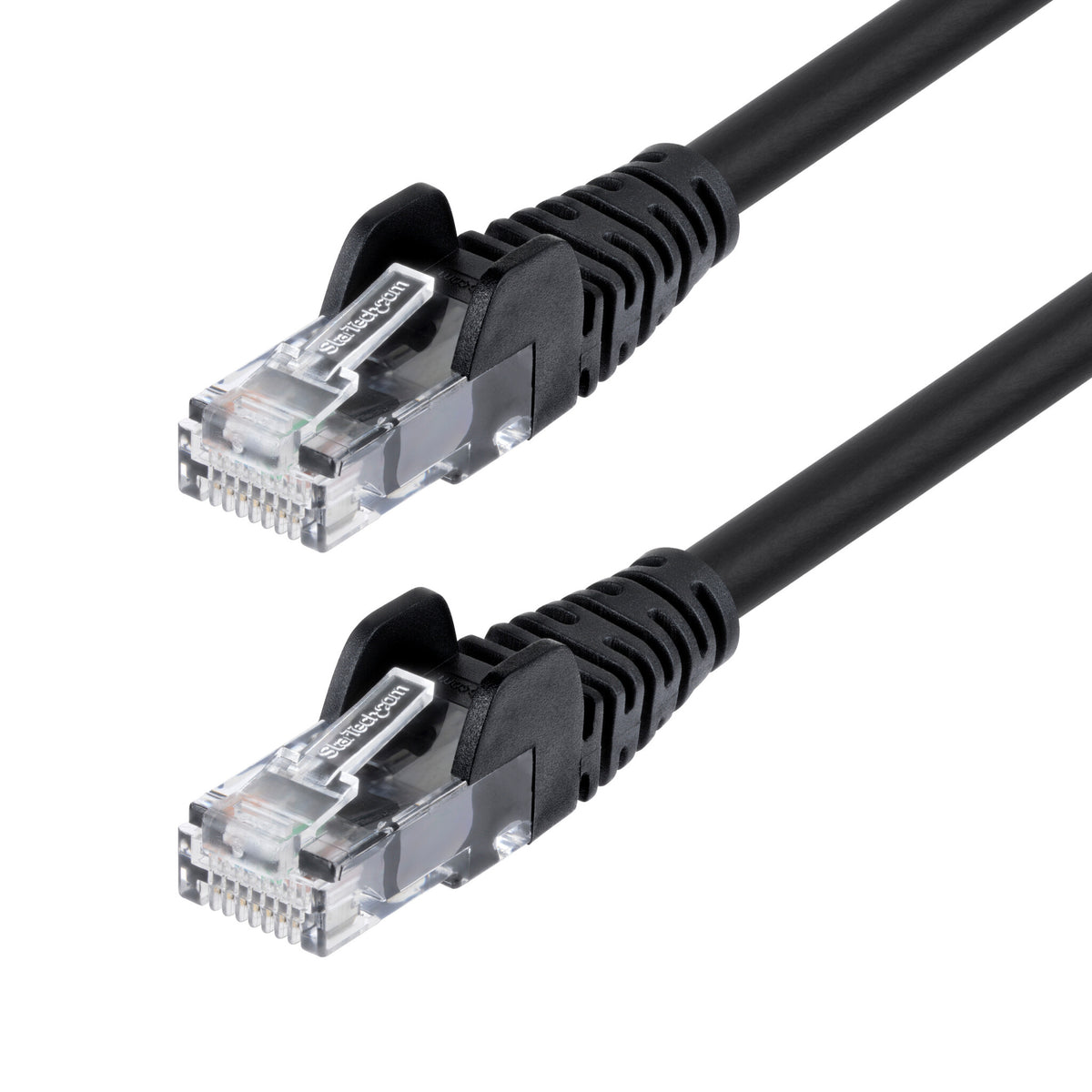 StarTech.com 7m Black Cat6 Ethernet Cable, Snagless, 100W PoE, UTP, 24AWG Pure Bare Copper Wire, RJ45 Network Patch Cord w/Strain Reliefs, Individually Tested