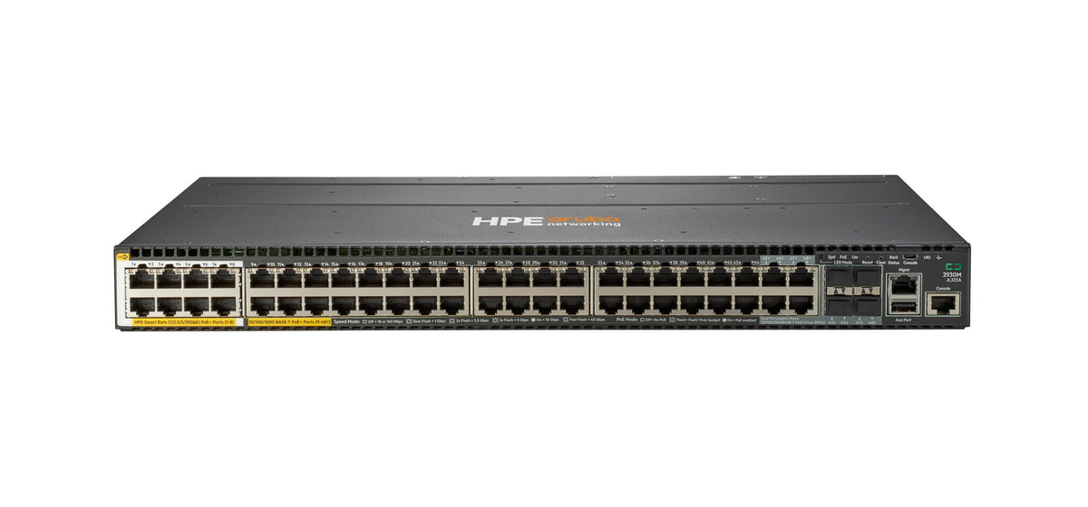 HPE Aruba Networking 2930M 40G 8 Smart Rate PoE+ 1-slot Switch