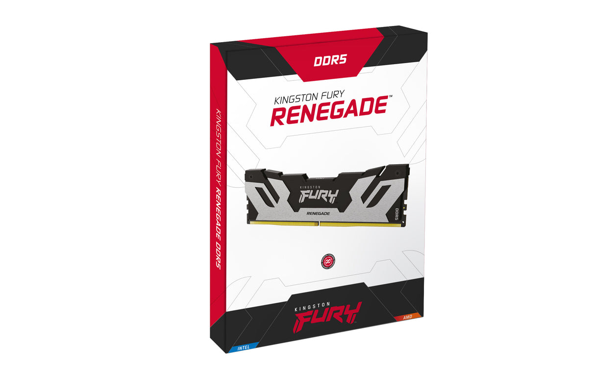 Kingston Technology FURY 96GB 6000MT/s DDR5 CL32 DIMM (Kit of 2) Renegade Silver XMP
