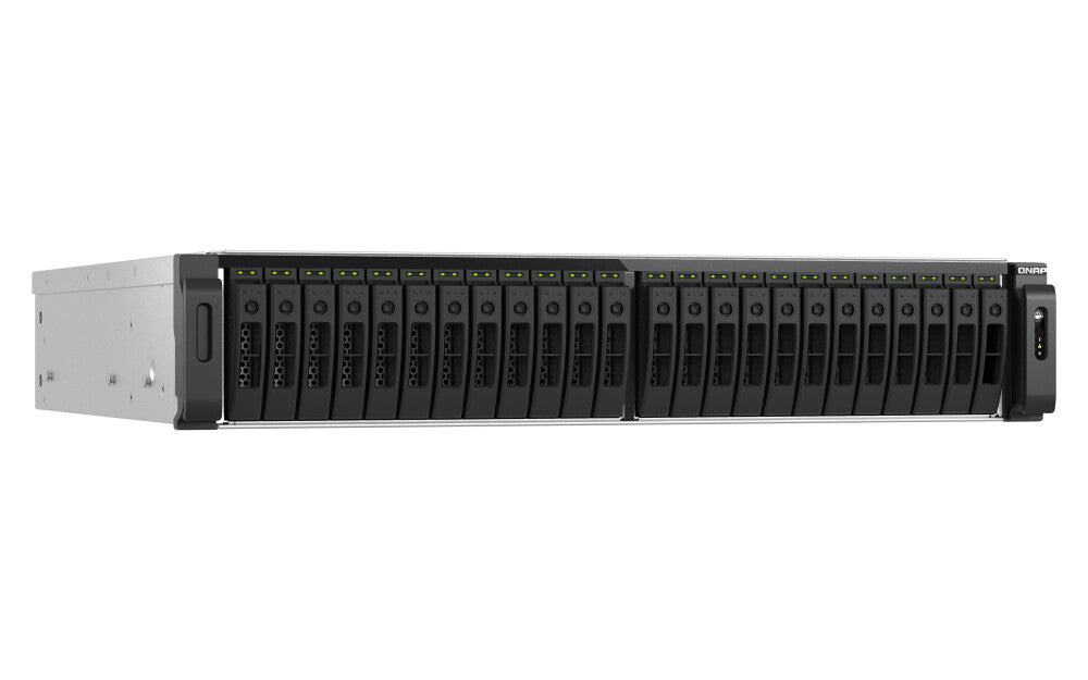 QNAP TS-H3077AFU-R7-64G NAS/storage server Rack (2U) AMD Ryzen™ 5 64 GB DDR5 0 TB QuTS hero Black, Metallic