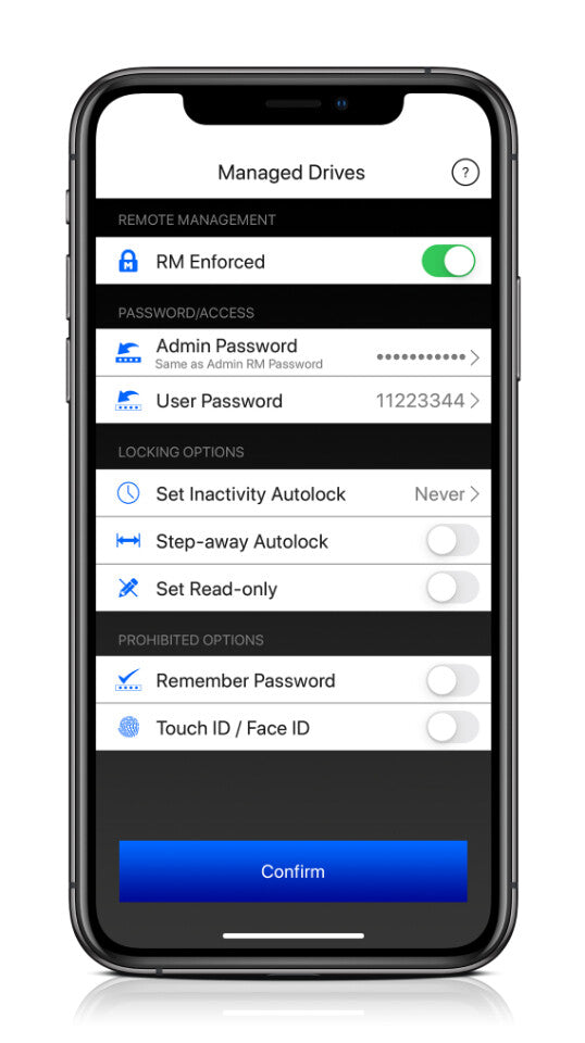 iStorage datAshur BT 128 GB | Encrypted Secure Flash Drive | Unlock via Smartphone Using Bluetooth | FIPS 140-2 Level 3 Certified | Remote Management Ready