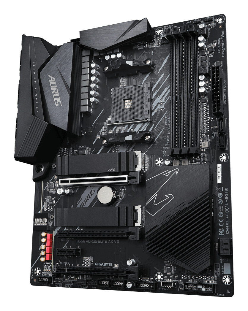 Placa base Gigabyte B550 AORUS ELITE AX V2 AMD Socket AM4 ATX HDMI/DIsplayPort WiFi 6 M.2 RGB USB 3.2 Tipo-C
