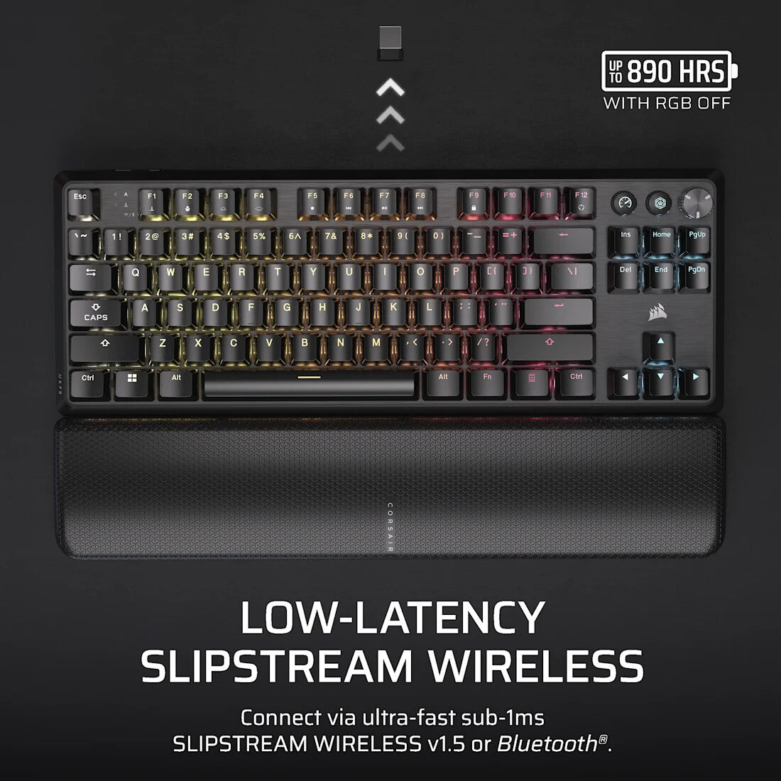 Corsair K70 CORE TKL keyboard Gaming USB + RF Wireless + Bluetooth QWERTY UK English Black