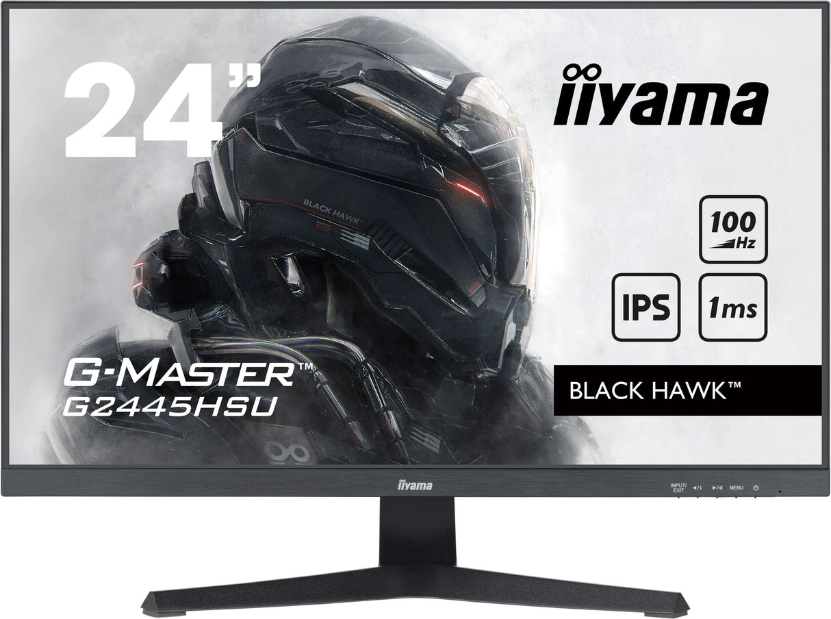iiyama G-MASTER Get ahead with the G2445HSU Black Hawk monitor with IPS Panel Technology and 1ms MPRT