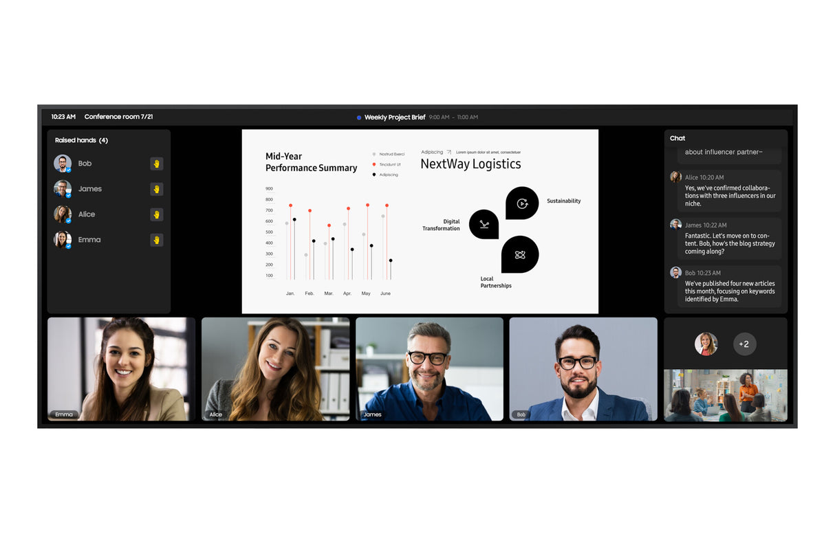 Samsung QPDX-5K Digital signage flat panel 2.67 m (105") LCD Wi-Fi 500 cd/m² 5K Ultra HD Black Tizen 7.0 24/7