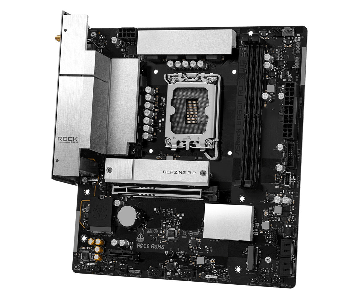 Asrock B860M Rock WiFi Intel B860 LGA 1851 (Socket V1) micro ATX