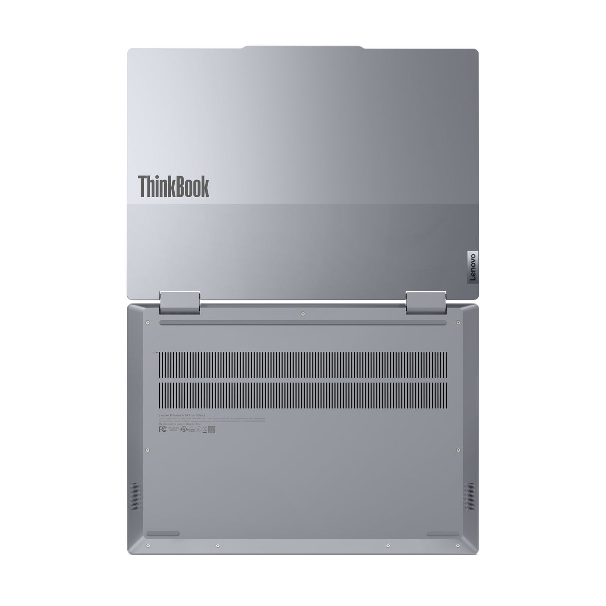 Lenovo ThinkBook 14 2-in-1 G5 IAU Intel Core Ultra 7 255U Hybrid (2-in-1) 35.6 cm (14") Touchscreen WUXGA 16 GB DDR5-SDRAM 512 GB SSD Wi-Fi 6E (802.11ax) Windows 11 Pro English Grey