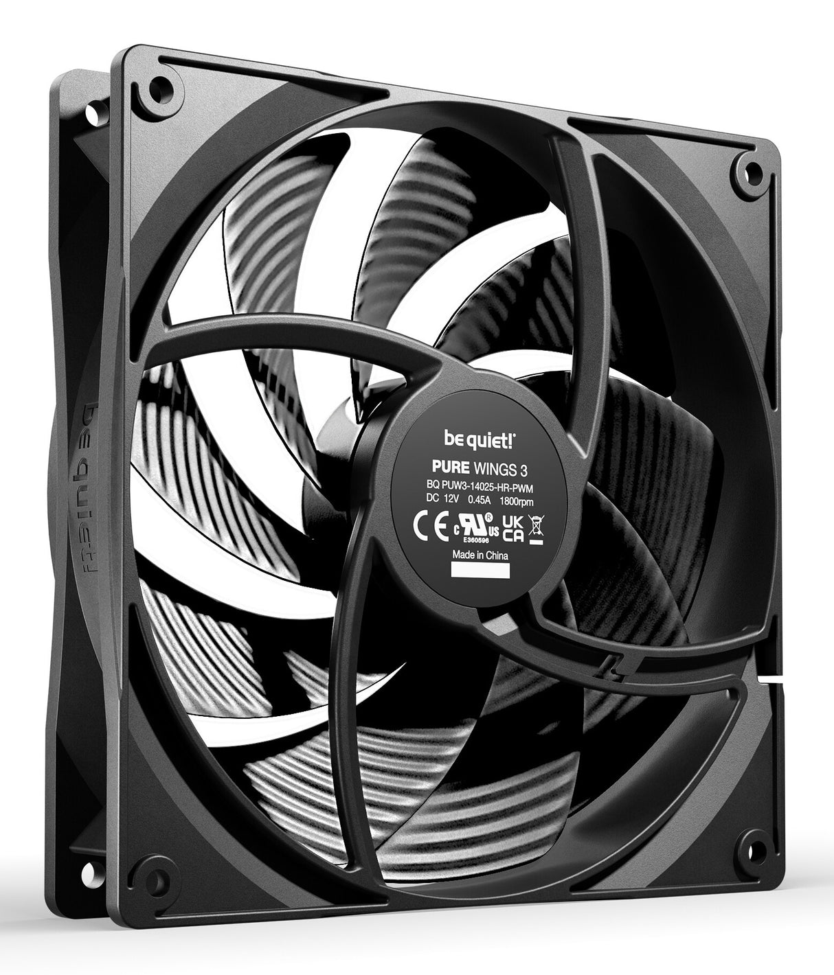 be quiet! Pure Wings 3 140 mm PWM high-speed Triple Pack Computer case Fan 14 cm Black 3 pc(s)