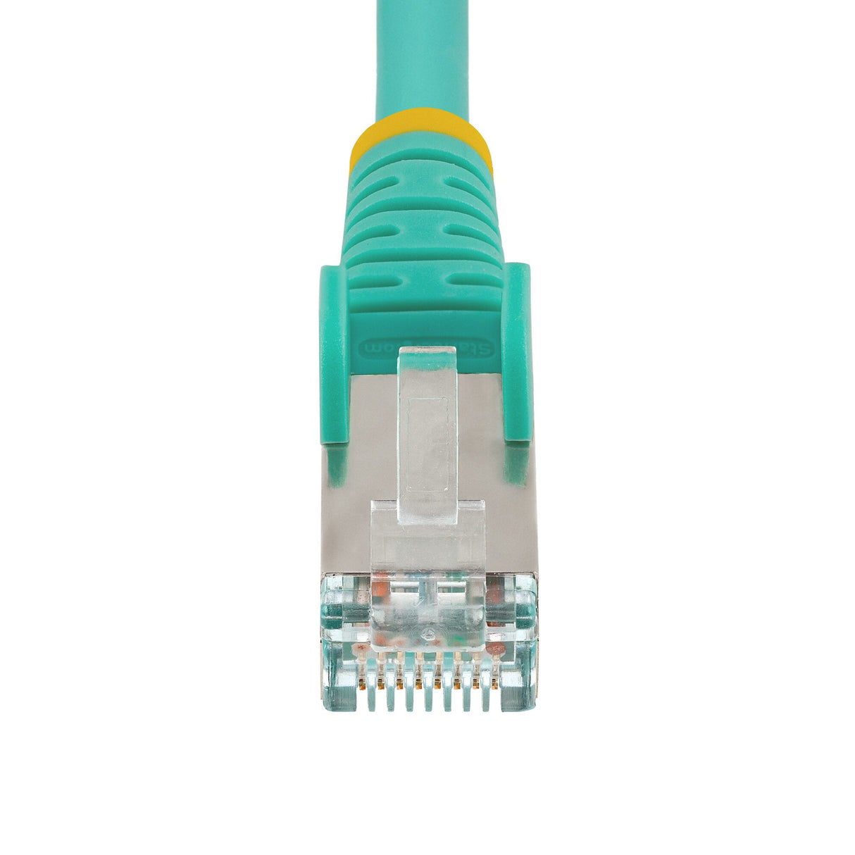 StarTech.com 2m CAT6a Ethernet Cable - Aqua - Low Smoke Zero Halogen (LSZH) - 10GbE 500MHz 100W PoE++ Snagless RJ-45 w/Strain Reliefs S/FTP Network Patch Cord