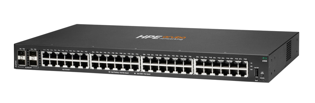 HPE Aruba Networking CX 6100 48G 4SFP+ Switch