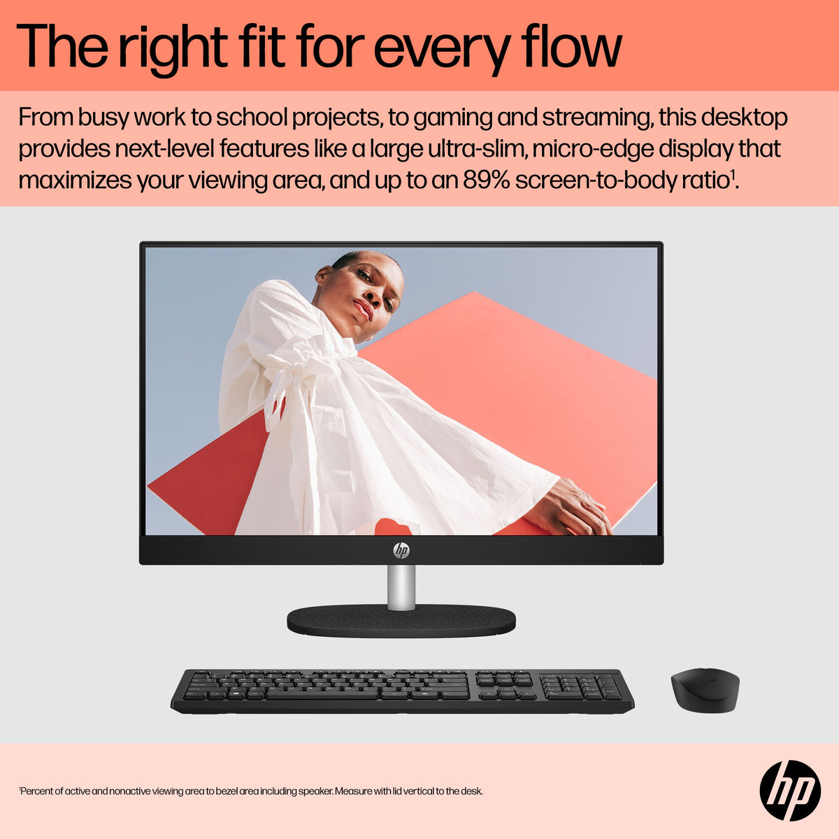 HP All-in-One 24-cr0003na AMD Ryzen™ 5 7520U 60.5 cm (23.8") 1920 x 1080 pixels All-in-One PC 8 GB LPDDR5-SDRAM 512 GB SSD Windows 11 Home Wi-Fi 6 (802.11ax) White