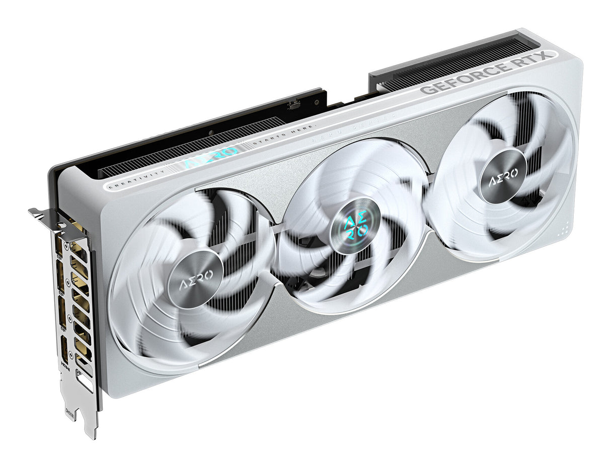 GIGABYTE GeForce RTX 5080 AERO OC SFF 16G Graphics Card - 16GB GDDR7, 256bit, PCI-E 5.0, 2730MHz Core Clock, 3 x DisplayPort, 1 x HDMI, GV-N5080AERO OC-16GD