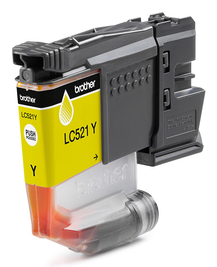 Brother LC521Y Genuine Ink Cartridge - Yellow