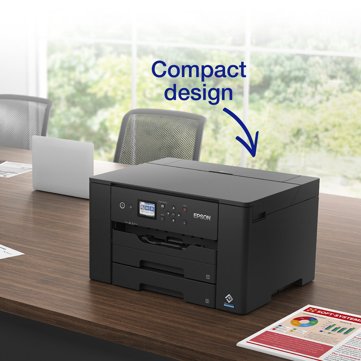 Epson WorkForce Pro WF-7310DTWF C11CH70401 Impresora de inyección de tinta, A3, bandeja de papel doble, inalámbrica, Ethernet