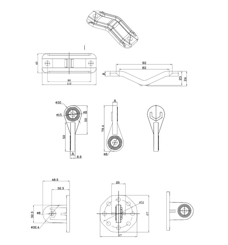 SilverNet TILT AND SWIVEL 3 AXIS MOUNTING BRACKET