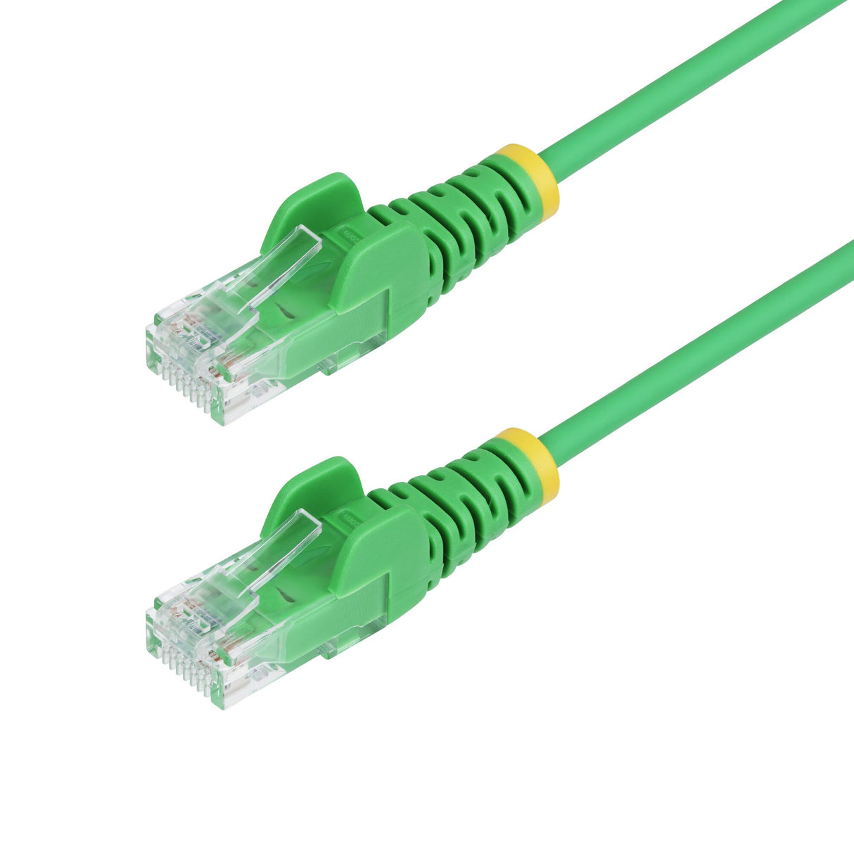 StarTech.com 1m Green Slim CAT6 Ethernet Cable, Snagless, 100W PoE, UTP, LSZH, 28AWG Pure Bare Copper Wire, Slim RJ45 Network Patch Cord w/Strain Reliefs, Fluke Tested