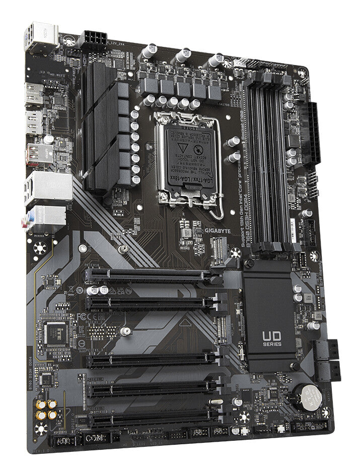 Placa base Gigabyte B760 DS3H DDR4, Intel Socket 1700, 12.ª/13.ª generación, 1 PCIe 4.0 x16, 2 PCIe 4.0 M.2, ATX, USB tipo C, LAN 2,5 GbE, HDMI, DisplayPort, Smart Fan 6, Q-Flash Más
