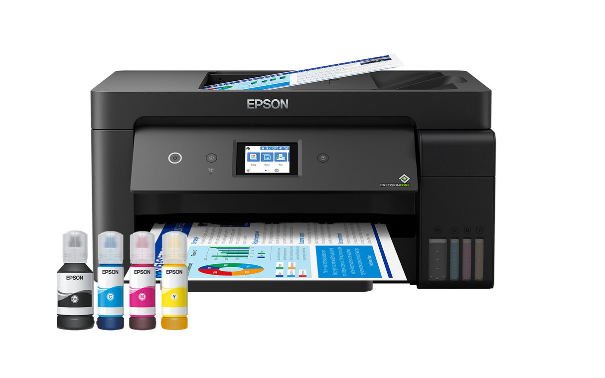 Imprimante Epson Ecotank ET-15000 C11CH96401CA, couleur, sans fil, A3, tout-en-un avec fax, réseau, chargeur automatique de documents, panneau tactile de 6,8 cm