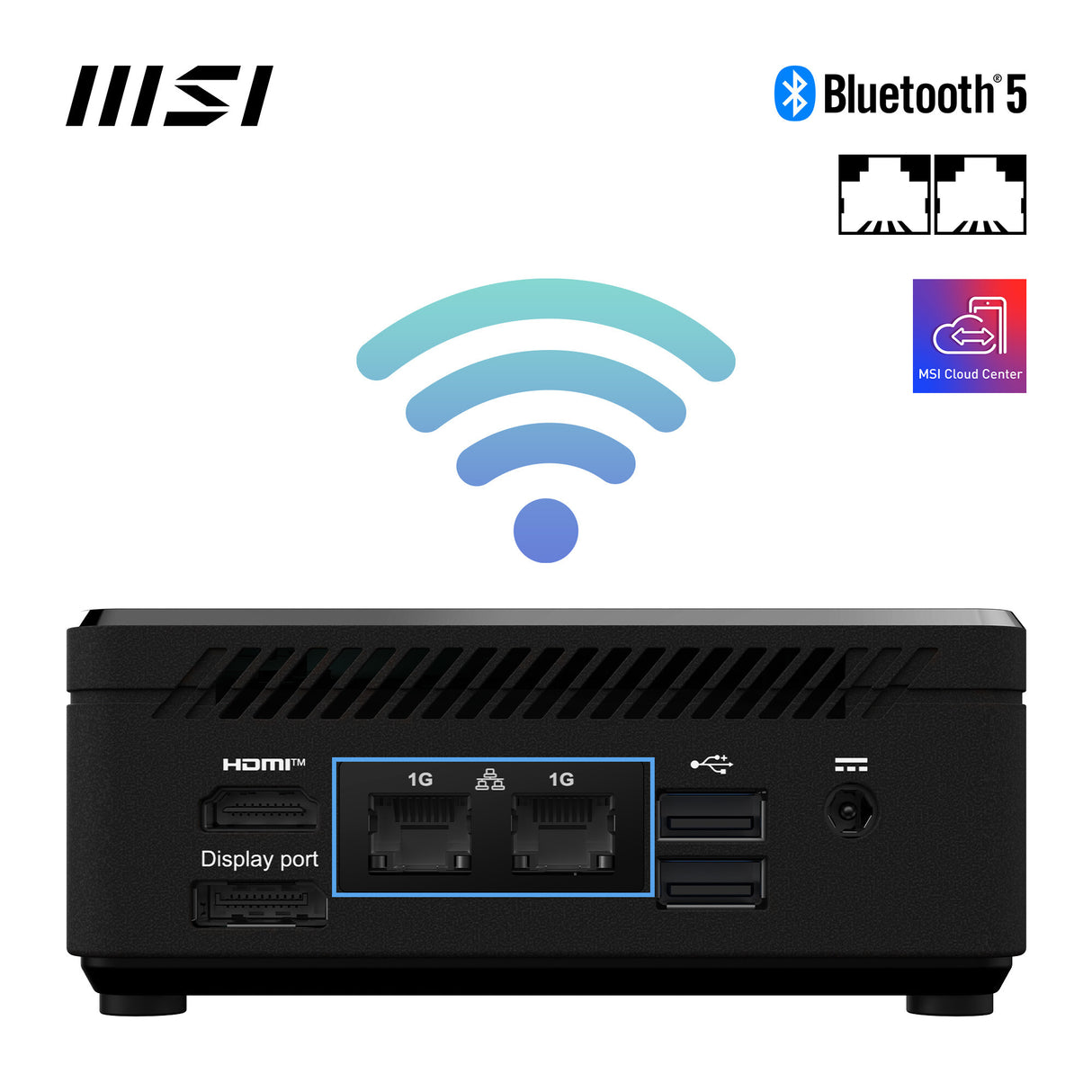MSI Cubi N ADL Intel N200 Barebone, NUC, SFF, Mini Computer, HTPC, (NO RAM, NO Storage, NO OS), UHD Graphics/Type C/HDMI/DisplayPort/Dual LAN/WiFi 5/BT 5.1/VESA