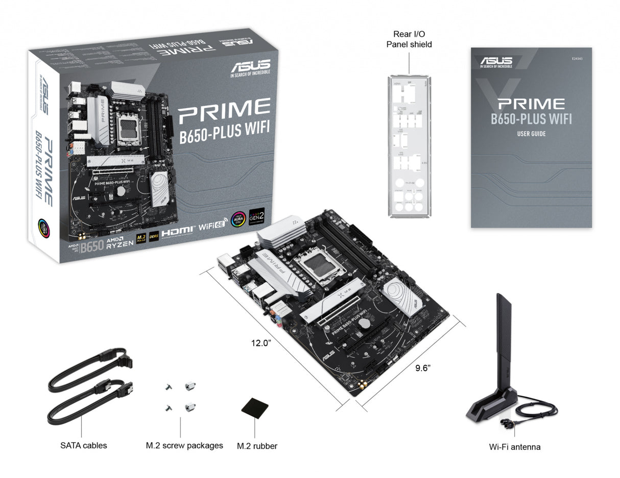 ASUS PRIME B650-PLUS WIFI AMD B650 Socket AM5 ATX