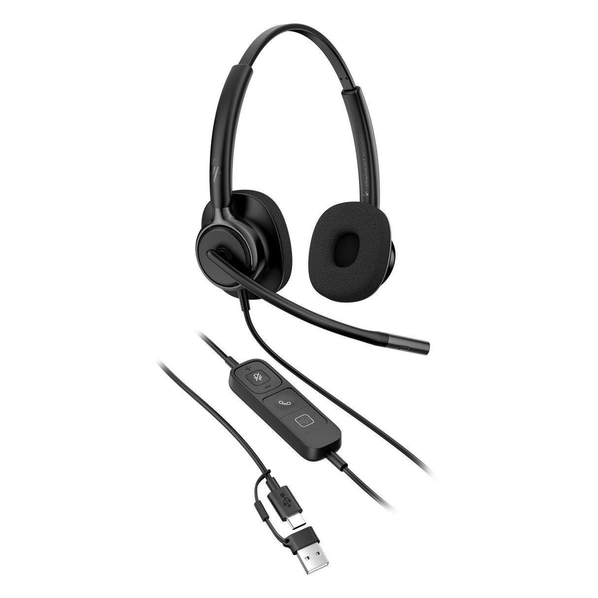 HP Poly Mission 425 Stereo USB Wired Headset Classic (Bulk)
