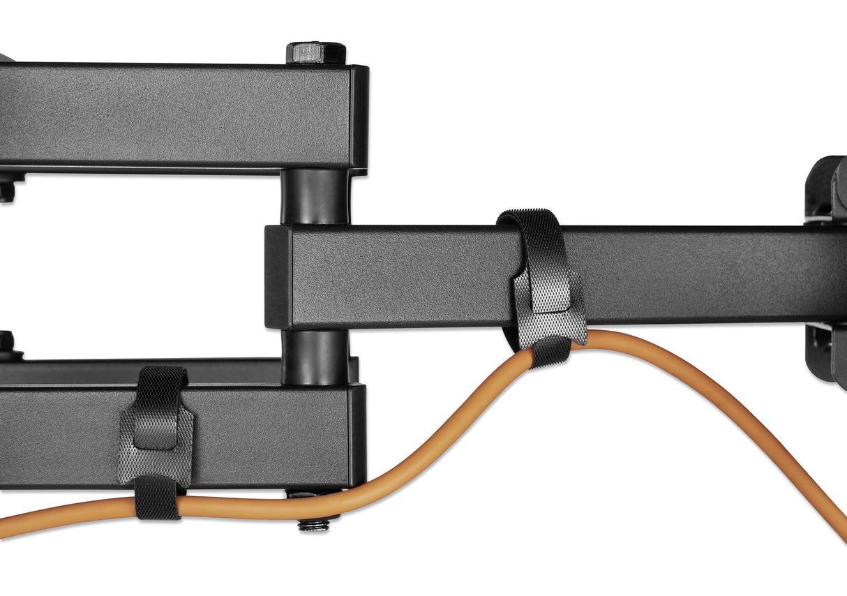 Manhattan Wall Mount for TV & Monitors (Full Motion), For screens 32" to 55", VESA compatibility: all between 100x100mm to 400x400mm - check the dimensions of the four mounting holes on back of screen to ensure it fits, Max 40kg, Black, Bracket, Lifetime