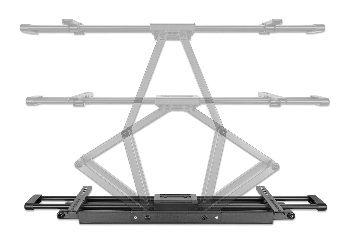 Manhattan Wall Mount for TV & Monitors (Full Motion), For screens 37" to 120", VESA compatability: all between 200x200mm and 900x600mm - check the dimensions of the four mounting holes on back of screen to ensure it fits, Max 120kg, Black, Bracket, Lifeti
