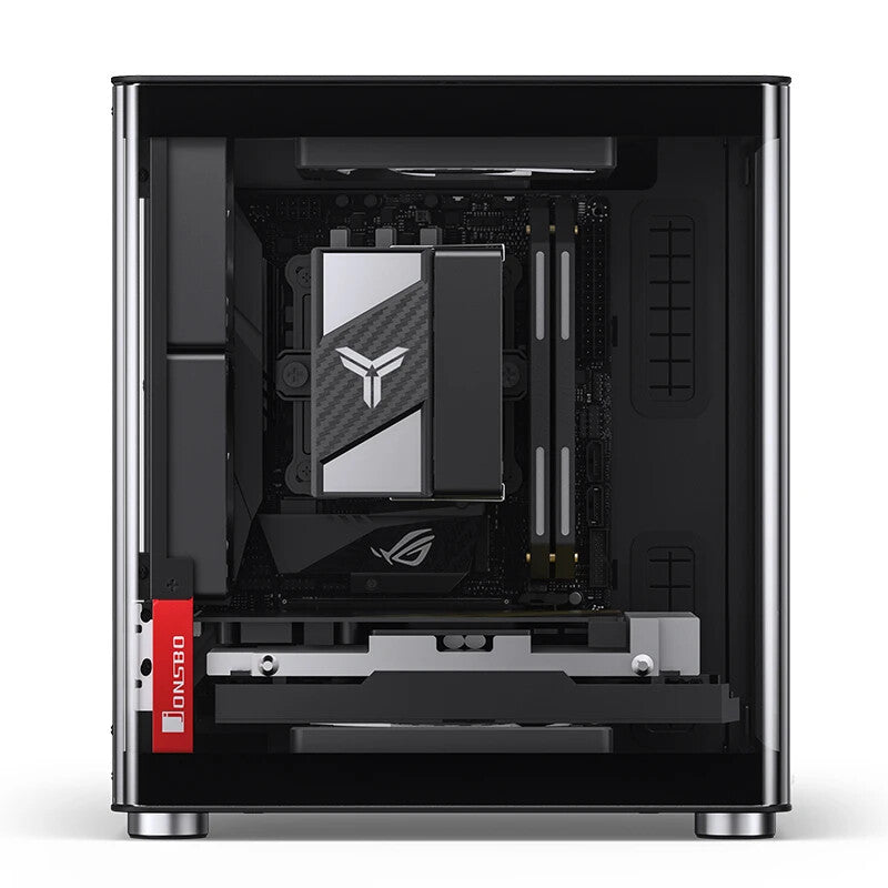 Jonsbo TK-0 BLACK computer case Black, Wood