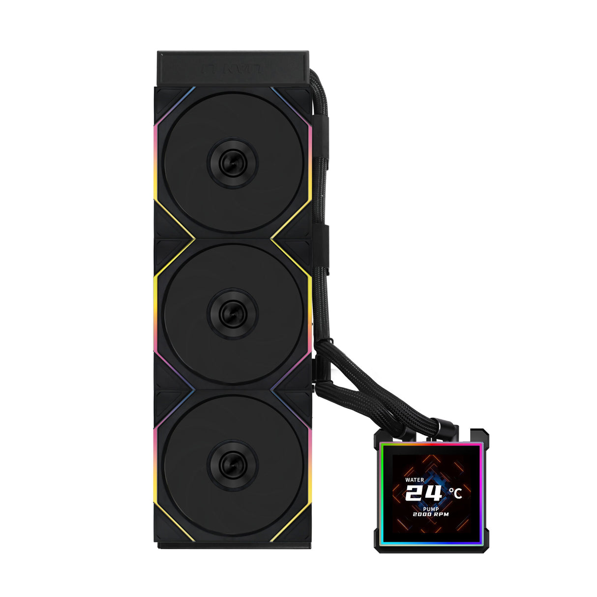 Lian Li HydroShift II LCD-S 360 TL Processor Liquid cooling kit 12 cm Black 1 pc(s)