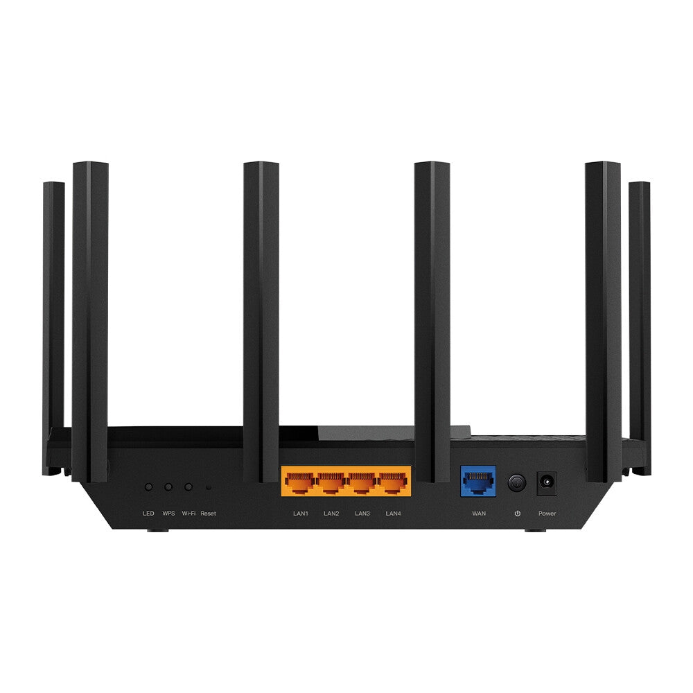 TP-LINK (Archer AXE75) AXE5400 Router Wi-Fi 6E Tri-Band GB, OneMesh, USB, Latencia Ultrabaja, OFDMA, HomeShield, Control por Voz Alexa
