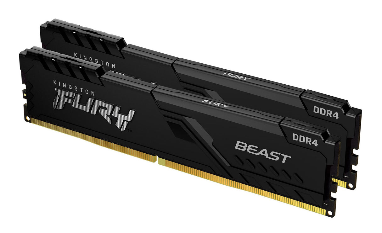 Kingston Technology FURY Beast 32GB 3200MT/s DDR4 CL16 DIMM (Kit of 2) 1Gx8 Black