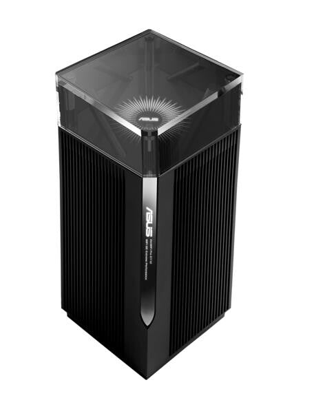 Asus (ZenWiFi Pro ET12) AXE11000 Wi-Fi 6E routeurs maillés tri-bande, paquet de 2, AiMesh Tech, WAN 2,5G, LAN 2,5G, LAN 2x Go, commande vocale