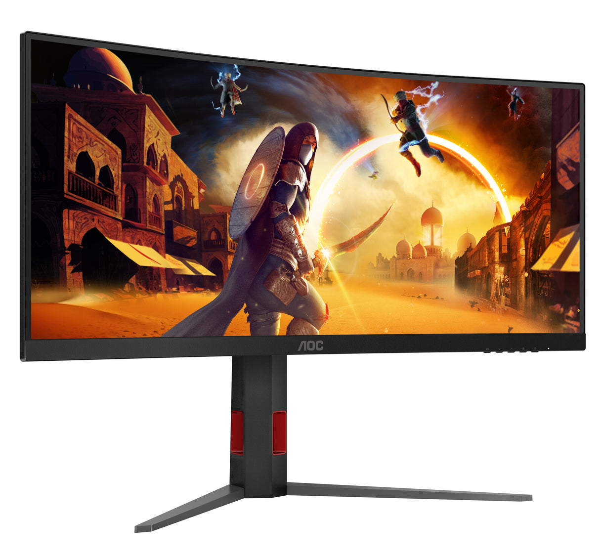 AOC G4 CU34G4Z computer monitor 86.4 cm (34") 3440 x 1440 pixels Wide Quad HD LED Black, Red