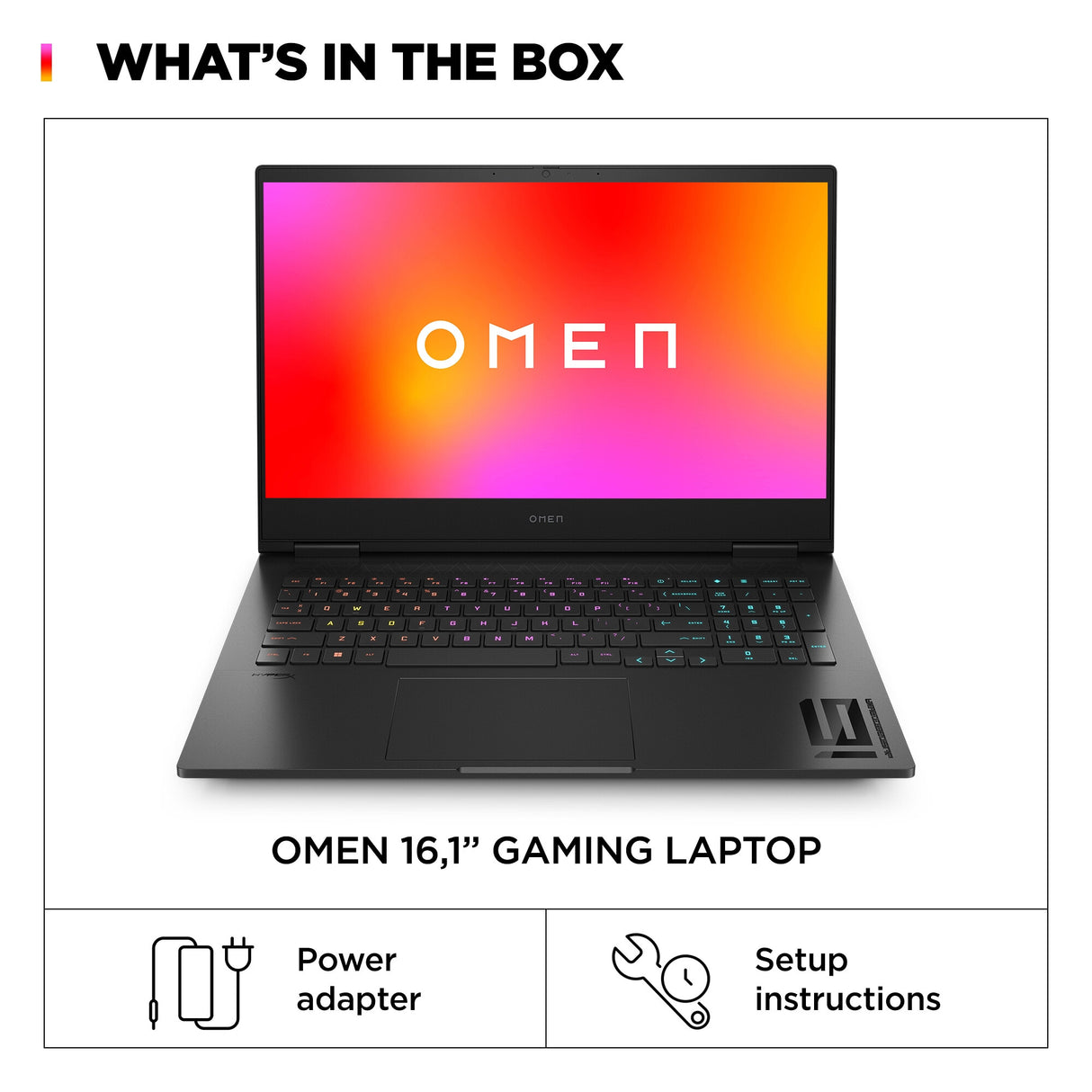 OMEN by HP OMEN 16-wf1005na Intel® Core™ i5 i5-14500HX Laptop 40.9 cm (16.1") Full HD 16 GB DDR5-SDRAM 512 GB SSD NVIDIA GeForce RTX 4050 Wi-Fi 7 (802.11be) Windows 11 Home Black