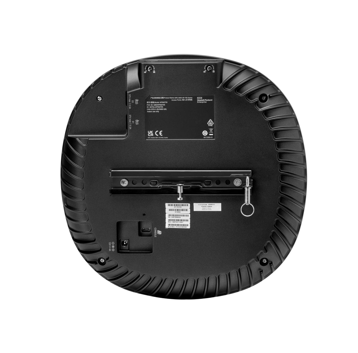 HPE Aruba Networking AP-755 (RW) Tri Radio 4x4 Wi-Fi 7 Internal Antennas Campus Access Point