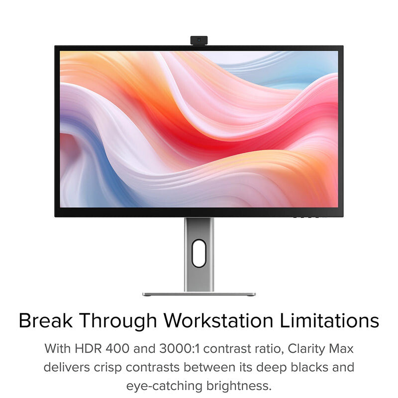 ALOGIC Clarity Pro computer monitor 68.6 cm (27") 3840 x 2160 pixels 4K Ultra HD LCD Black, Silver