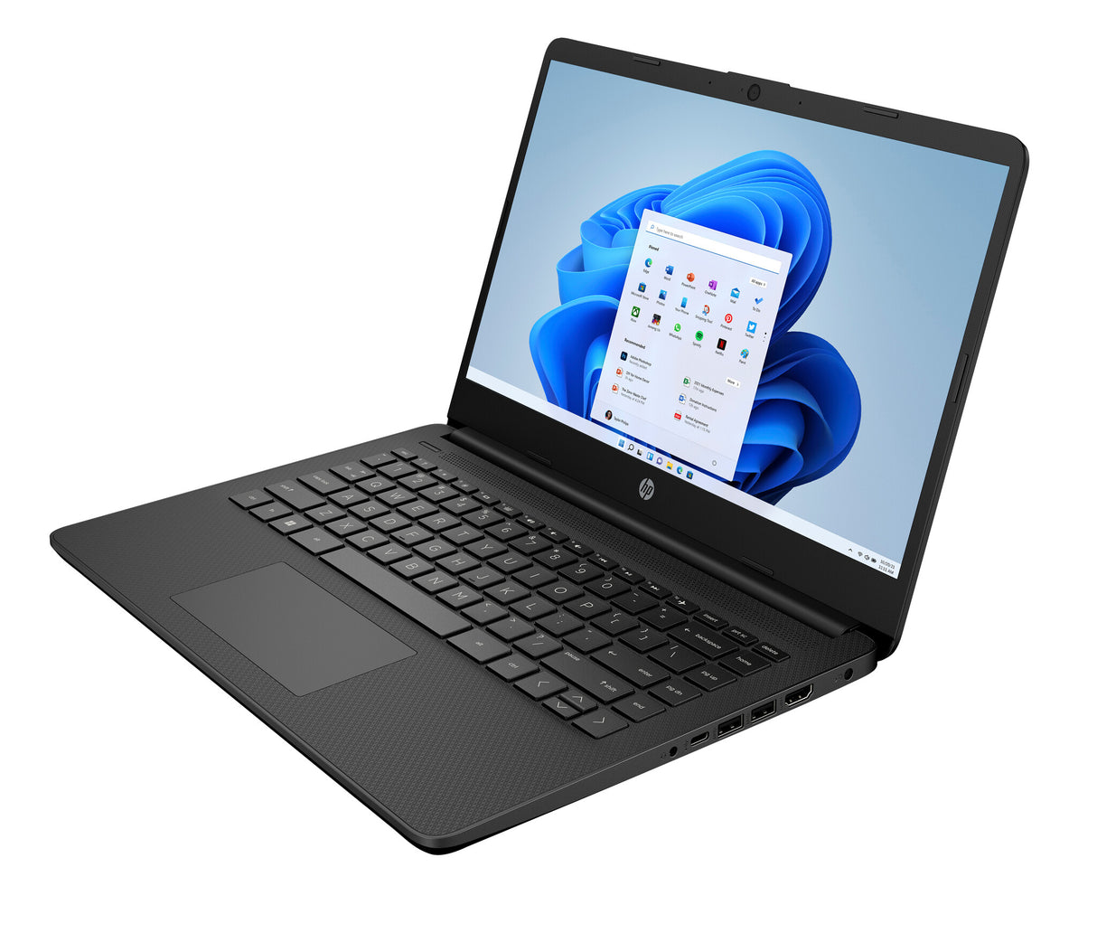 HP 14s-dq3001na Intel® Celeron® N4500 Laptop 35.6 cm (14") HD 4 GB DDR4-SDRAM 64 GB eMMC Wi-Fi 6 (802.11ax) Windows 11 Home in S mode Black