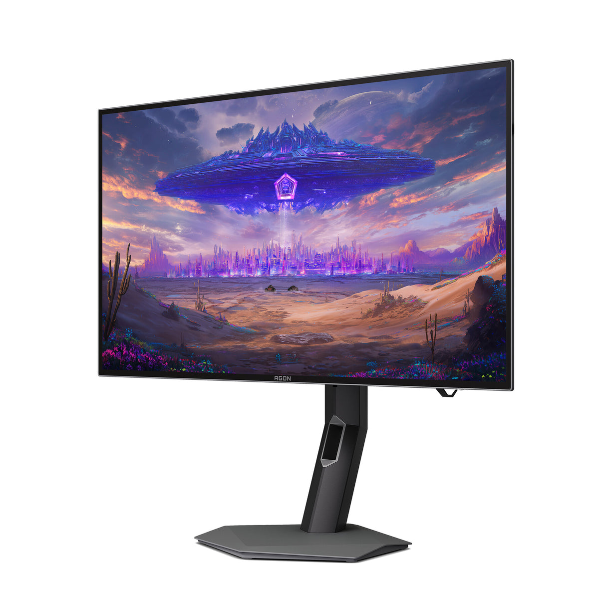 AOC AGON PRO AGP277QKDC computer monitor 67.3 cm (26.5") 2560 x 1440 pixels Quad HD OLED Grey