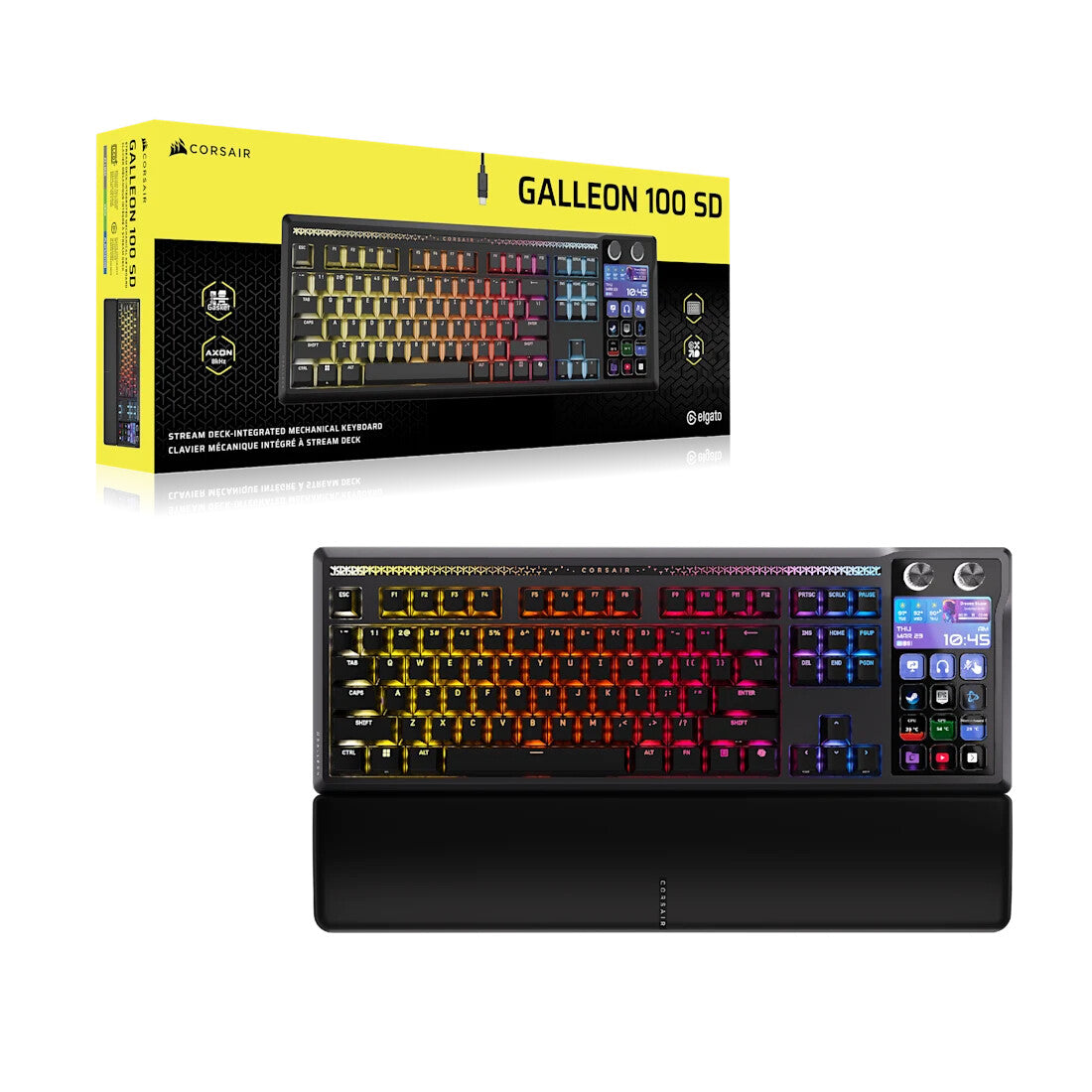 Corsair GALLEON 100 SD keyboard Gaming USB QWERTY UK English Black