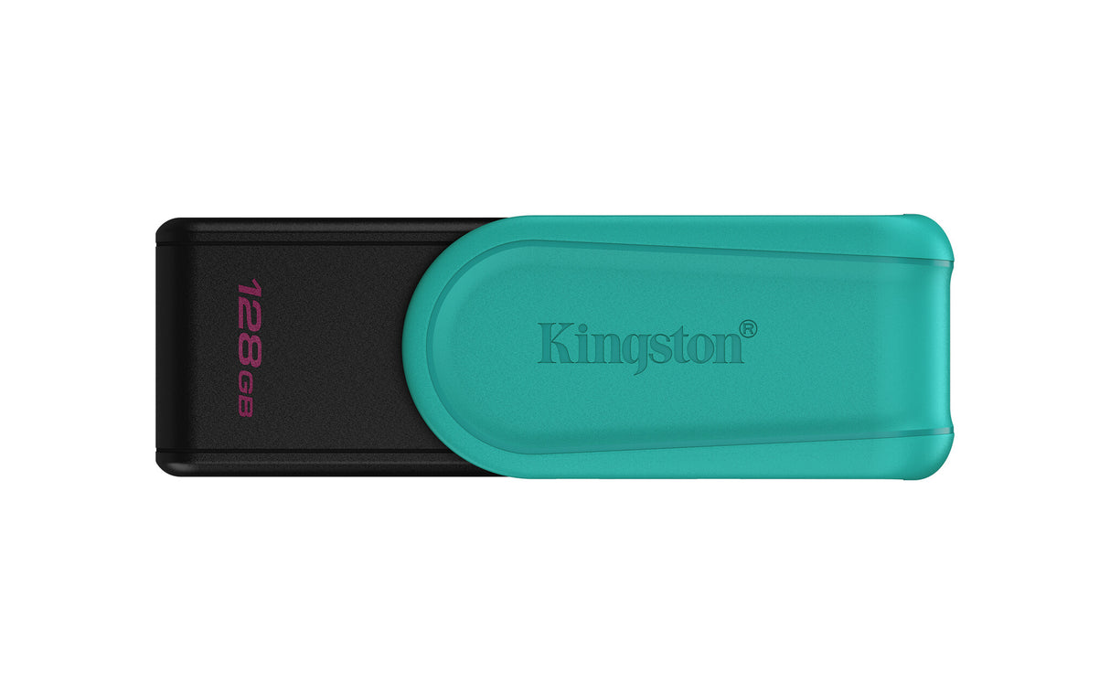 Kingston Technology DataTraveler 128GB Portable USB 3.2 Gen 1 Exodia S (Black/Turquoise)