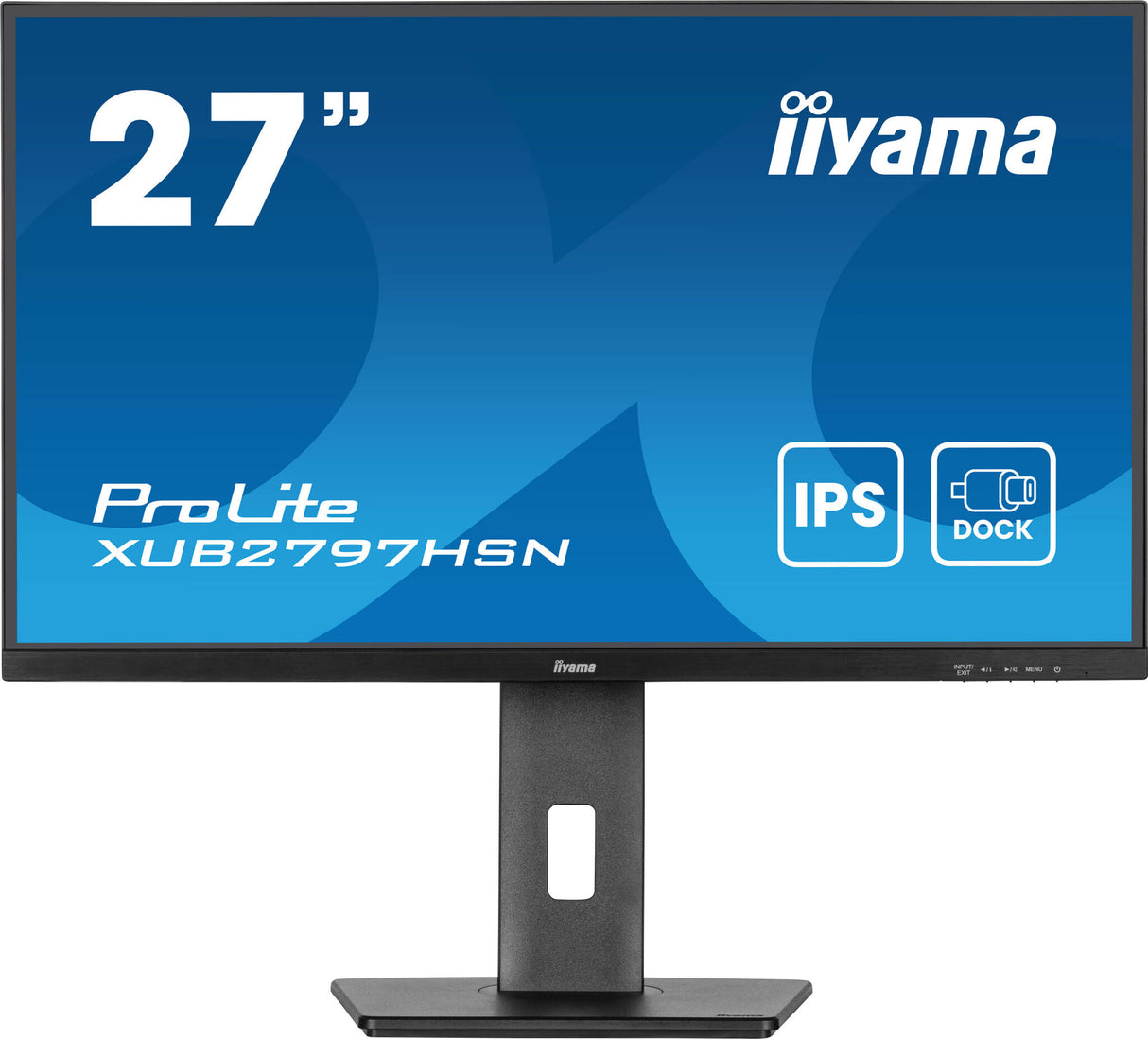 iiyama ProLite 27" IPS technology panel with USB-C dock and RJ45 (LAN)