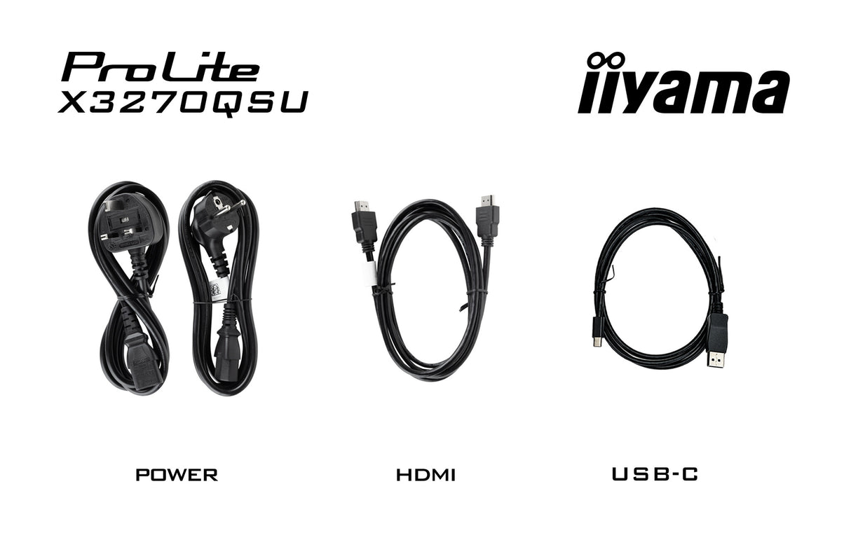 iiyama ProLite X3270QSU-B1 computer monitor 80 cm (31.5") 2560 x 1440 pixels Wide Quad HD LED Black