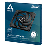 ARCTIC P14 Slim PWM PST Pressure-optimised 140 mm PWM Fan with integrated Y-cable