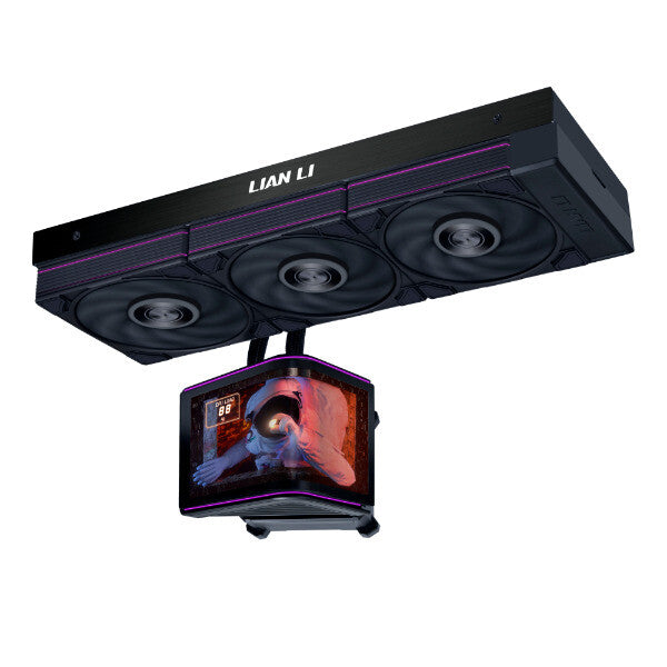 Lian Li HydroShift II OLED Curved 360P28 Processor All-in-one liquid cooler 12 cm Black 1 pc(s)