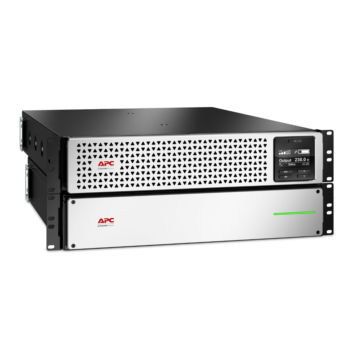 APC Smart-UPS On-Line, 3kVA, Lithium-ion, Rackmount 4U, 230V, 6x C13+2x C19 IEC outlets, SmartSlot, Extended long runtime, Rail kit included