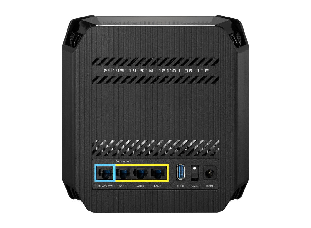 ASUS ROG Rapture GT6 (B-2-PK) Tri-band (2.4 GHz / 5 GHz / 5 GHz) Wi-Fi 6 (802.11ax) Black 4 Internal