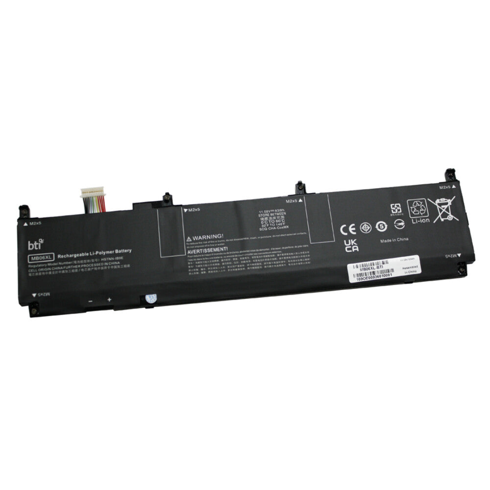 BTI 30M92AV compatible 83Wh 6-cell battery for HP ZBook Studio G7